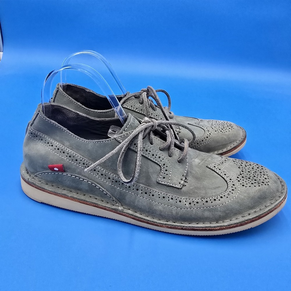 Oliberte Green Suede Wingtip Oxfords EU43